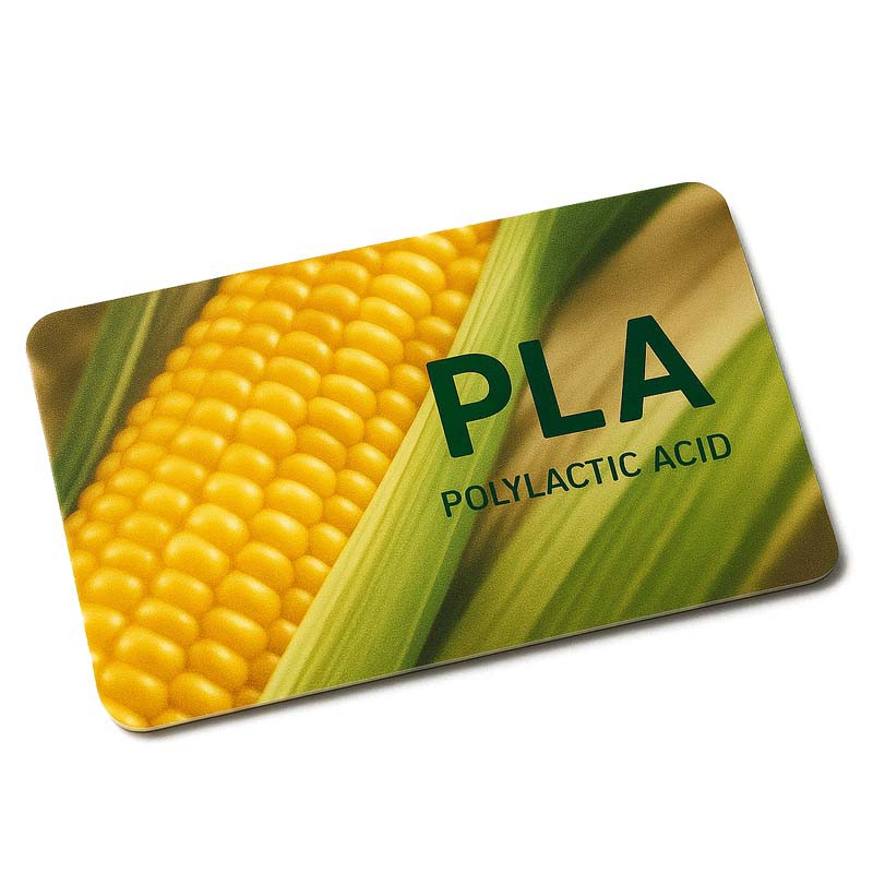 Cerdyn PLA RFID bioddiraddadwy